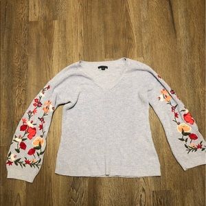 embroidered sweater